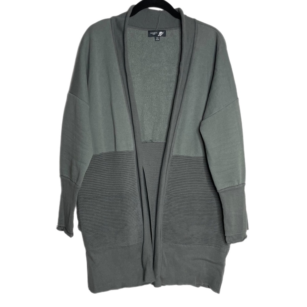Fundamental Coast Flipside Fleece Slate Grey Cardigan L